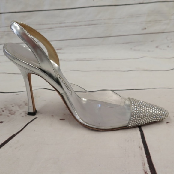 Manolo Blahnik Pump Carolyne Crystal & PVC - Picture 5 of 8
